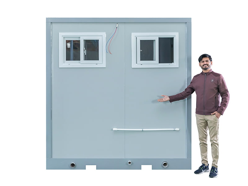 Draagbaar buitentoilet voor twee personen