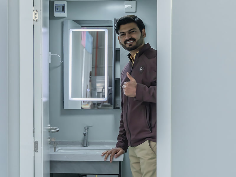 XL Outdoor draagbaar toilet voor één persoon