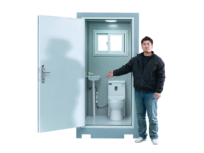 Draagbaar toilet voor één persoon buiten