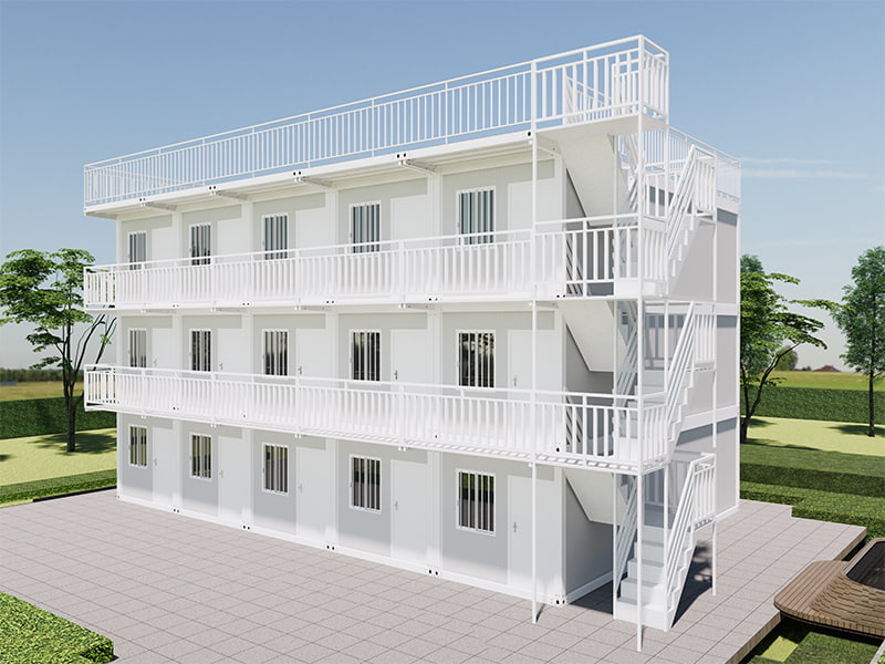 Vietnam Homestay-gebouw Snel gemonteerde containerruimte