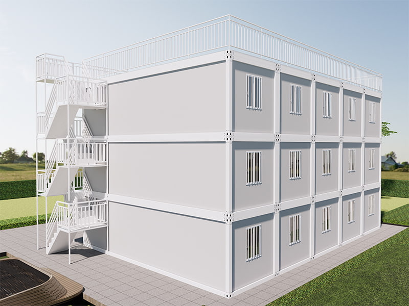 Vietnam Homestay-gebouw Snel gemonteerde containerruimte
