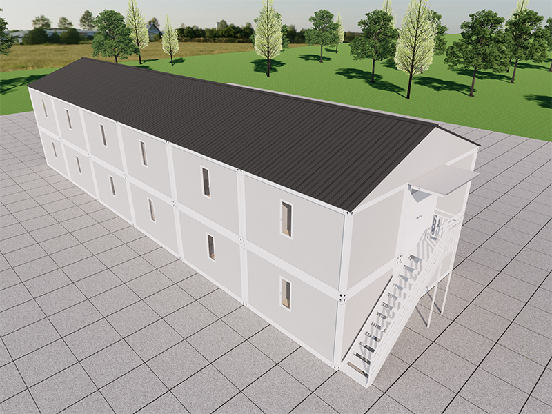 Koreaanse slaapzaal voor werknemers, snelle gedeelde containerruimte