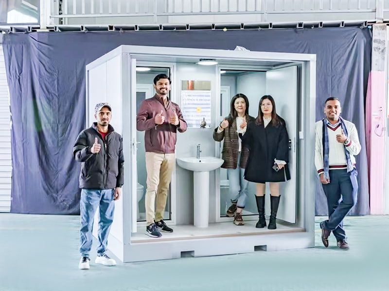 Draagbaar buitentoilet voor twee personen