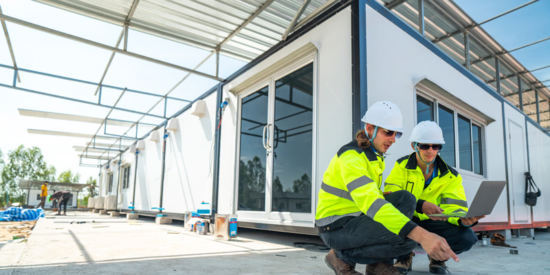 Projectondersteuning: bouwplaatskampen, opslag